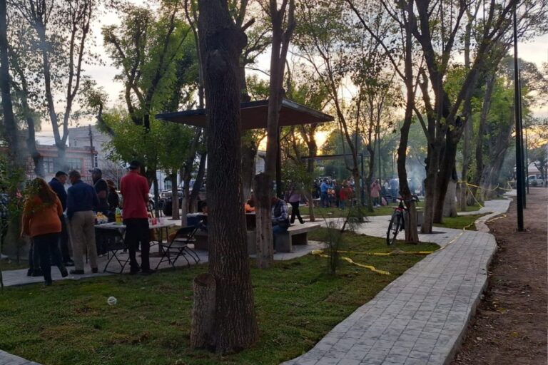 Alameda García Salinas, espacio donde se acostumbra ir a comer el Sábado de Gloria