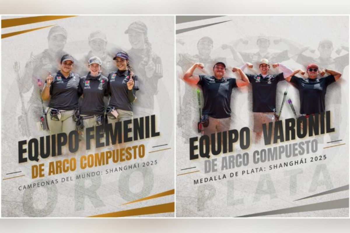 Oro y plata para México en la Copa del Mundo de Tiro con Arco en China.