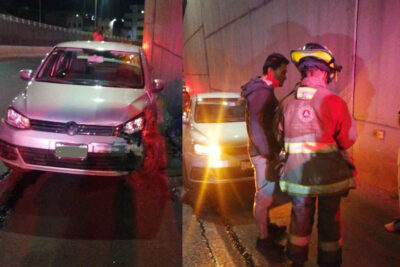Atienden accidente vehicular en Tránsito Pesado