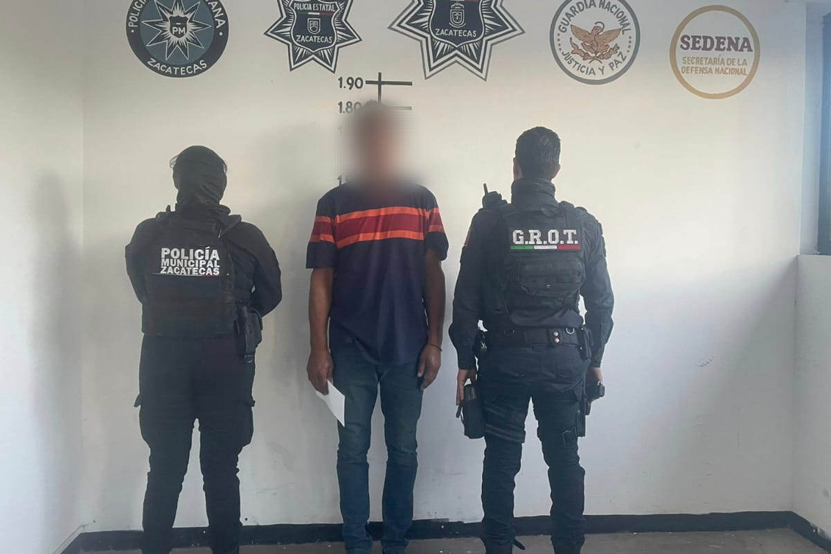 Detienen a cuatro personas tras fuerte agresión a bombero de PC Municipal de Zacatecas
