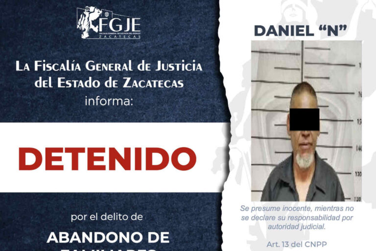 Detienen a 9 personas con órdenes de aprehensión y comparecencia en Zacatecas