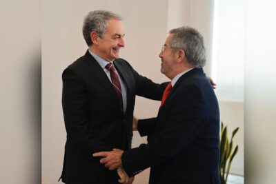 El canciller mexicano Juan Ramón de la Fuente se reúne con José Luis Rodríguez Zapatero