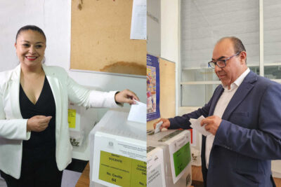 Elecciones UAZ 2025: Ángel Román y Jenny González acuden a votar en jornada clave