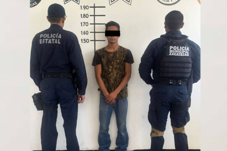 Detienen a Luis “N” por presunto narcomenudeo en Cieneguillas; esto es lo que llevaba consigo