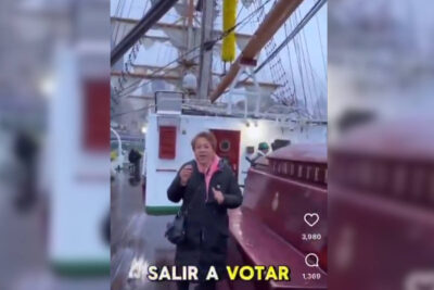 Morenistas promueven elección judicial desde el Buque Cuauhtémoc antes del accidente