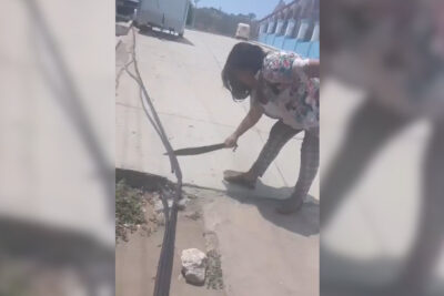 Mujer corta mangueras con un machete y deja sin agua a una comunidad de Oaxaca