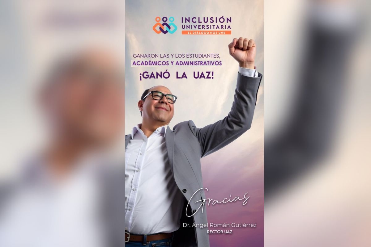 Ángel Román gana la elección en la UAZ.