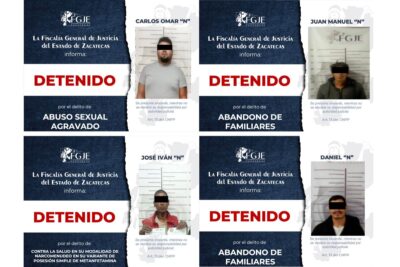 FGJEZ y Mesa de Paz cumplimentan órdenes de aprehensión