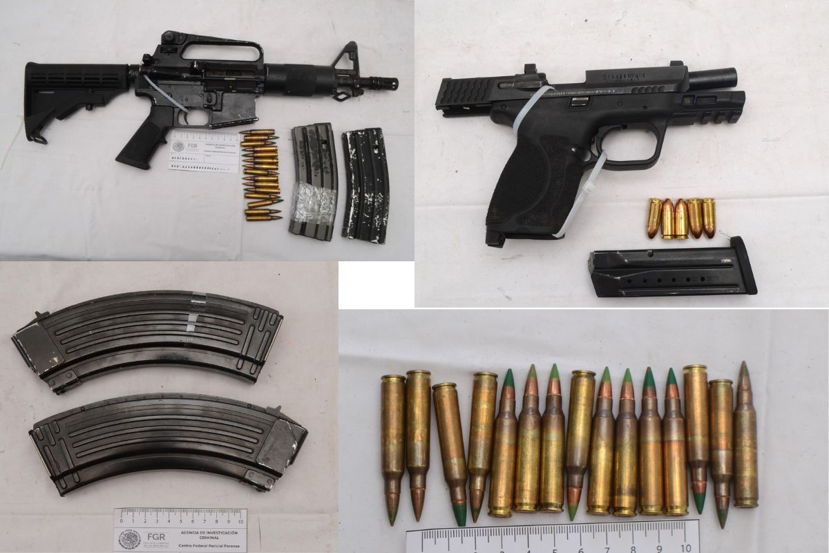 Vinculan a proceso a cinco personas por posesión de armas, cargadores, cartuchos y artefactos explosivos.