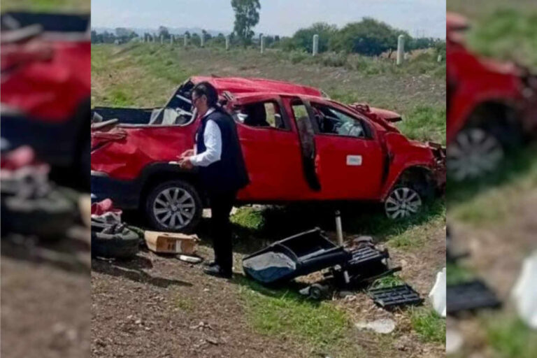 Hombre resulta gravemente herido tras volcadura en carretera federal 45