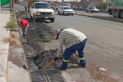 Acciones de limpieza preventiva en Guadalupe, dan resultado en temporada de lluvias
