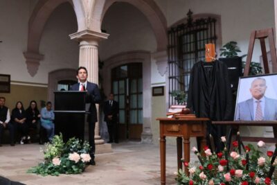 Rinden emotivo homenaje al magistrado José Antonio Rincón