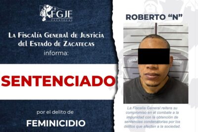 Condenan a Roberto “N” por feminicidio