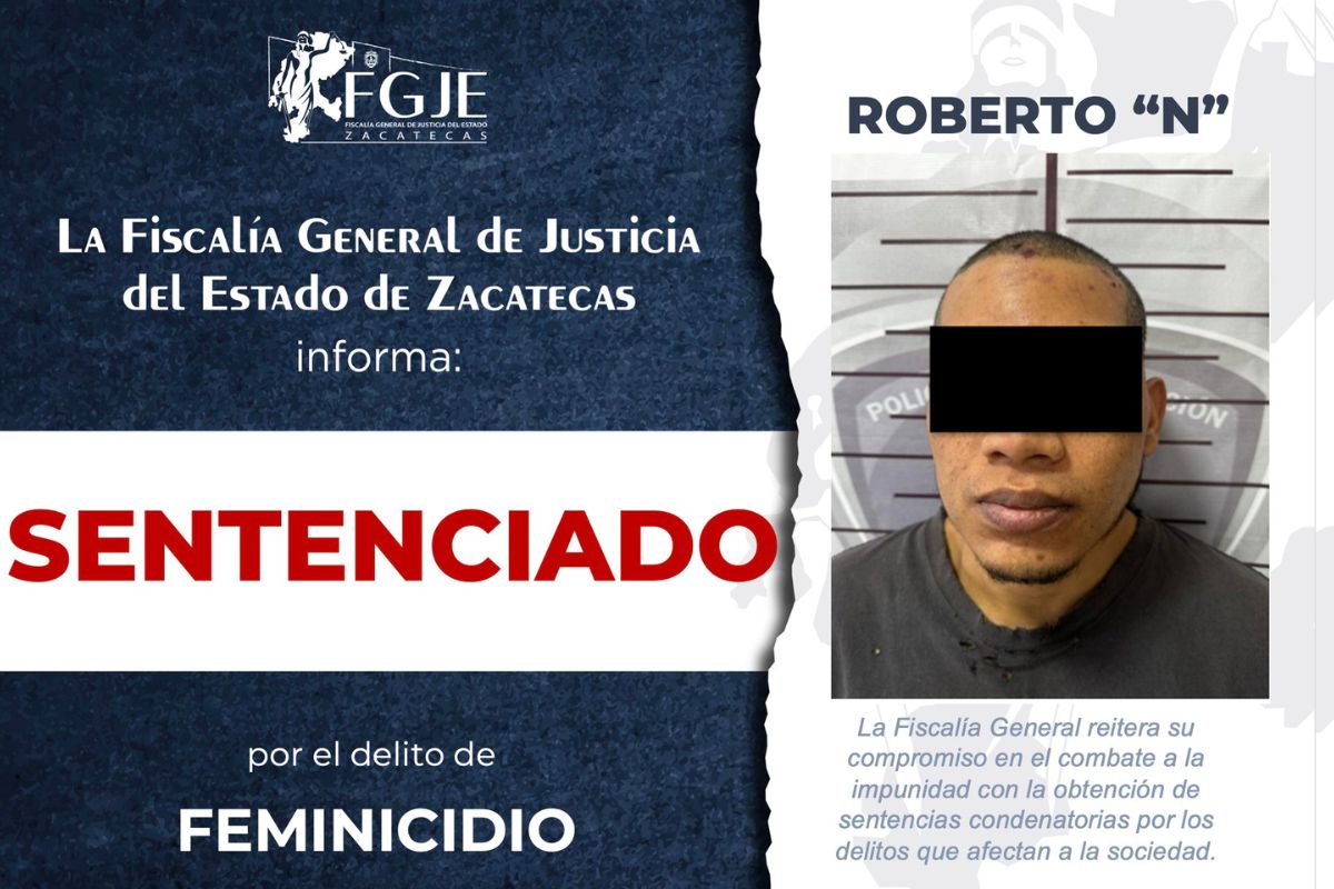 Condenan a Roberto “N” por feminicidio