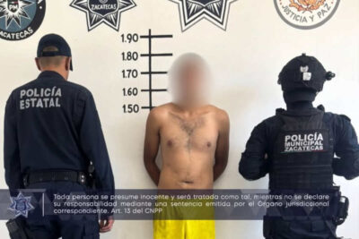 Detienen a joven por presunto allanamiento de morada en Zacatecas