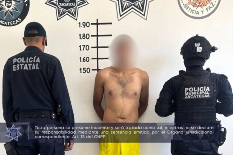 Detienen a joven por presunto allanamiento de morada en Zacatecas