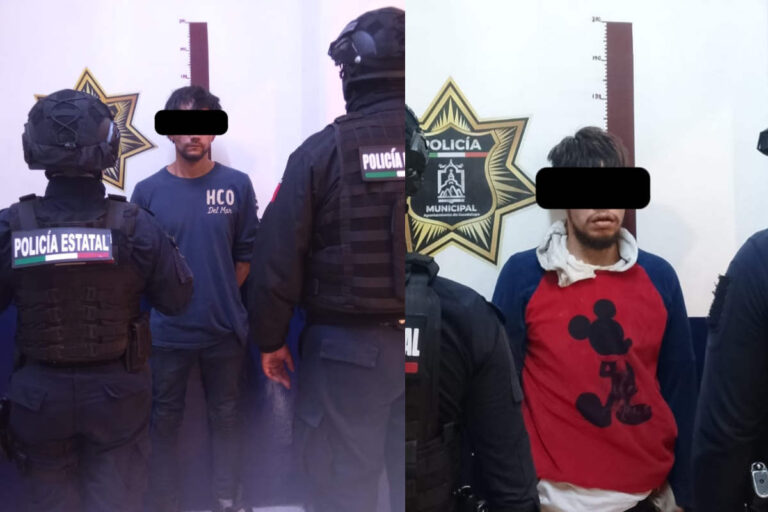 Detienen a dos hombres por robo y posesión de drogas en Guadalupe