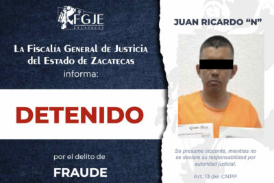 Detienen a nueve personas en Zacatecas y otros estados por diversos delitos