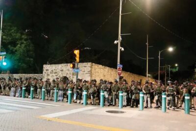 Militarizan Texas ante protestas contra Trump