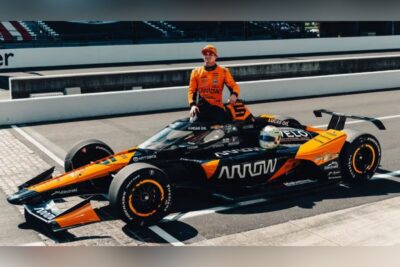 El piloto mexicano de la IndyCar Pato O’Ward remontó a la 7a posición en Detroit