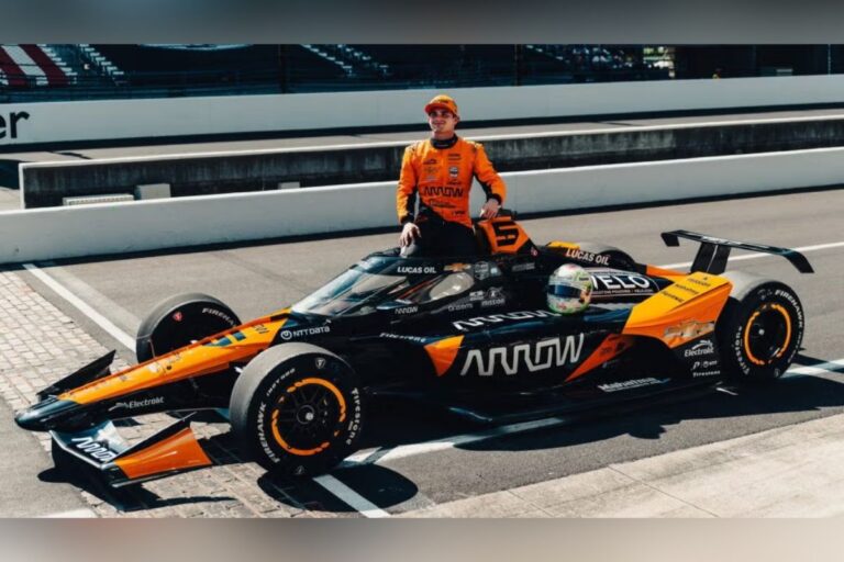 El piloto mexicano de la IndyCar Pato O’Ward remontó a la 7a posición en Detroit