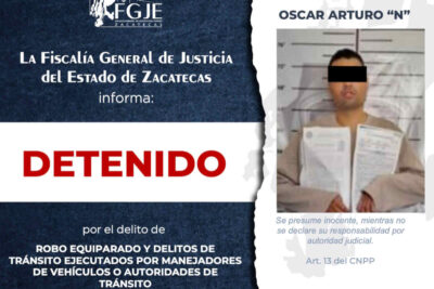Fiscalía de Zacatecas cumplimenta 5 órdenes de aprehensión
