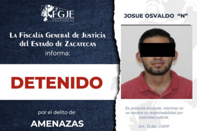 Fiscalía de Zacatecas detiene a 15 personas con órdenes de aprehensión en 24 horas