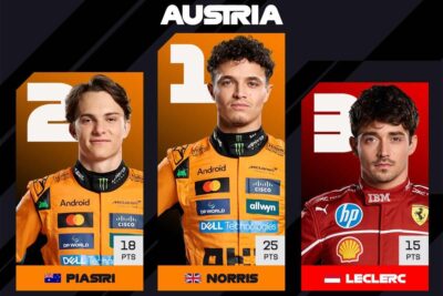 GP de Austria: Gana Lando Norris; Piastri y Leclerc completan el podio