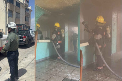 Bomberos controlan incendio en vivienda de la colonia Agrónoma en Zacatecas