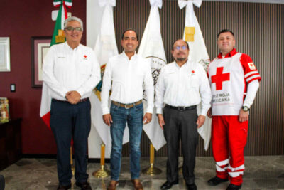 Pepe Saldívar se reúne con el Coordinador Nacional de Delegaciones De la Cruz Roja Mexicana
