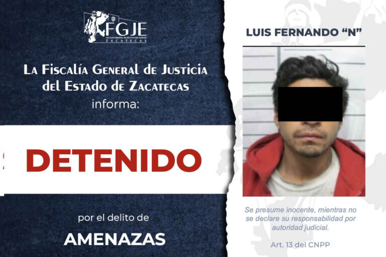 Siete personas detenidas en Zacatecas con órdenes de aprehensión por diversos delitos