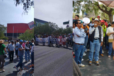 Docentes de la Sección 58 del SNTE toman el boulevard en Zacatecas; exigen cumplimiento de acuerdos