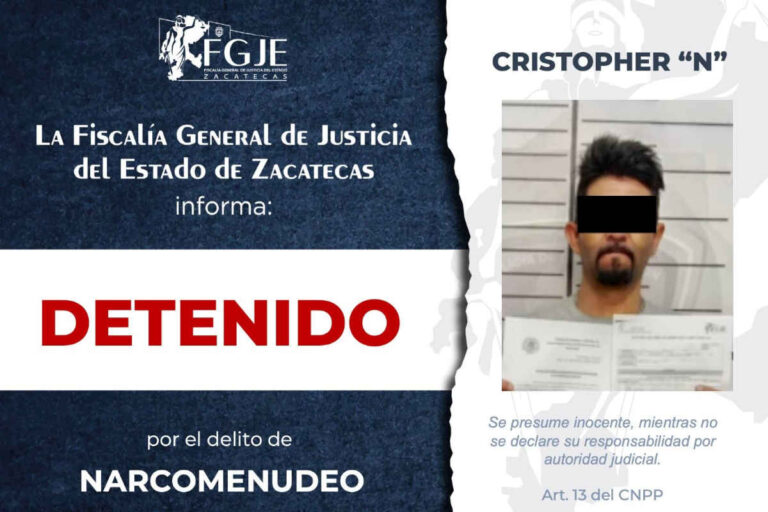 FGJEZ detiene y vincula a proceso a seis personas en las últimas 24 horas; estos son sus delitos