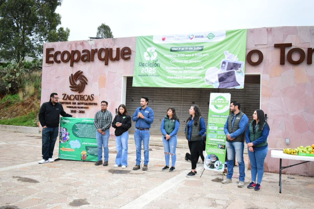 Acopio de residuos electrónicos en la segunda edición del Reciclón 2025.