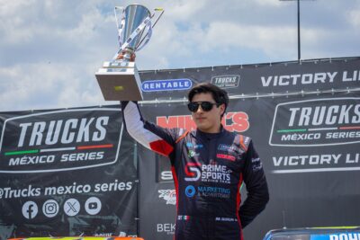 Este sábado Mateo Girón va por su quinto triunfo de Trucks México series en Monterrey
