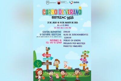 Issstezac invita a niñas y niños a curso de verano
