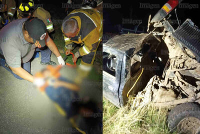 Choque entre dos camionetas deja tres heridos en Fresnillo