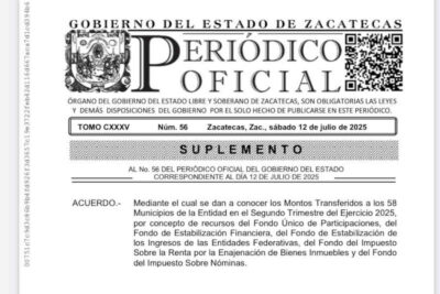 Guadalupe, Zacatecas y Fresnillo concentran mayores recursos estatales