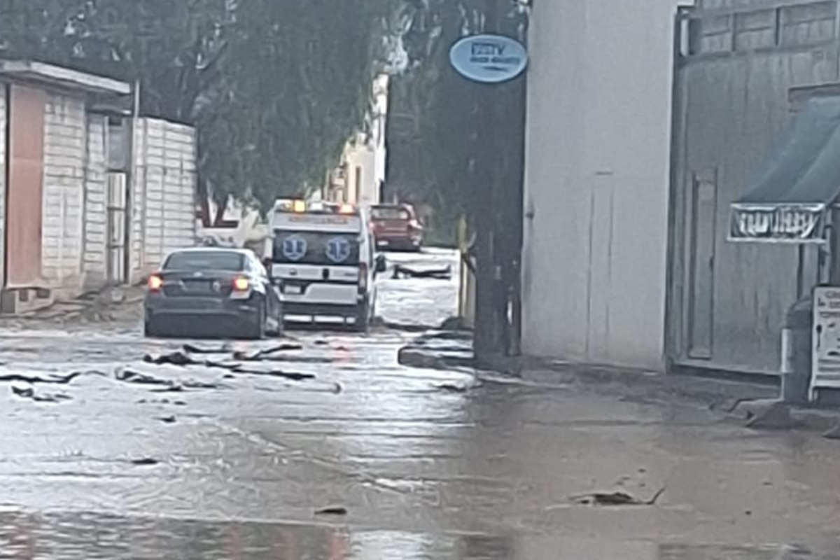 Intensa tormenta afecta a los habitantes de la cabecera municipal de Jerez