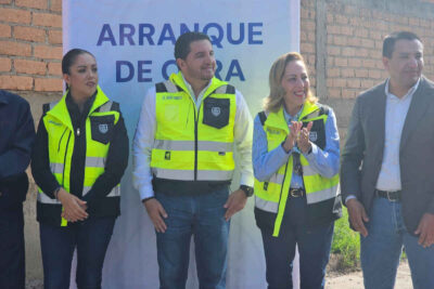 Javier Torres encabeza banderazos de arranque de obras en Fresnillo