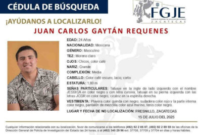 Reportan desaparición de exfuncionario municipal de Fresnillo