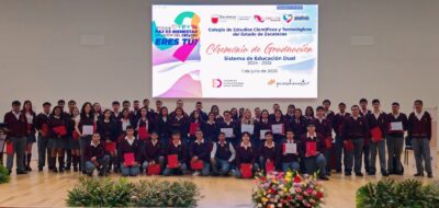 Egresan 57 jóvenes del Sistema de Educación Dual del Cecytez