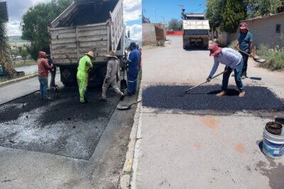 Continúan las intensas jornadas de bacheo en Guadalupe