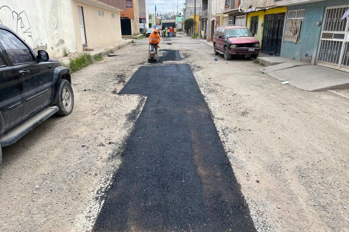 Continúan las intensas jornadas de bacheo en Guadalupe.