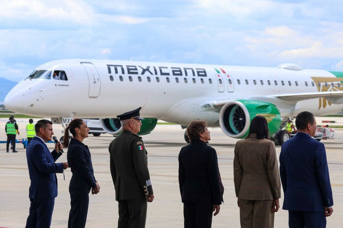 Primer vuelo del Embraer E195-E2 de Mexicana de Aviación.