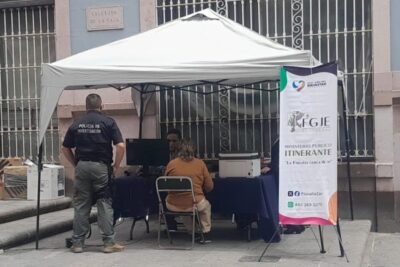 La Fiscalía General brinda atención ciudadana en el centro histórico de Zacatecas