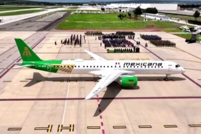 Primer vuelo del Embraer E195-E2 de Mexicana de Aviación