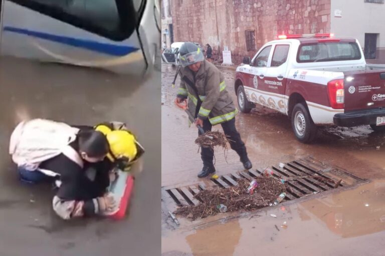 Lluvias provocan daños, encharcamientos y caos vial en Guadalupe y Zacatecas