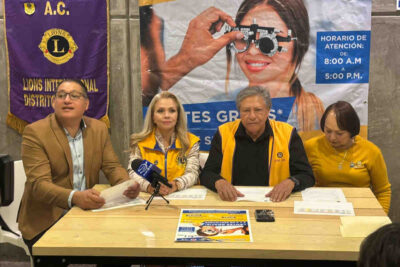 Club de Leones ofrecerá exámenes visuales y lentes a bajo costo en Zacatecas