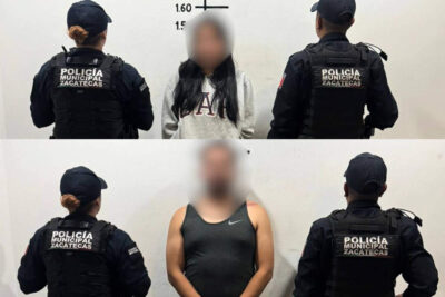 Detienen a dos en Zacatecas por resistencia a particulares